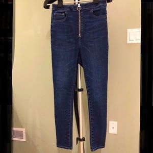 Garage high waisted skinny jeans